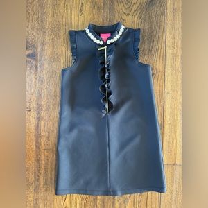 Lilly Pulitzer black shift dress girls size 6/7